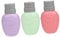 Gatuida 3Pcs Nail Polish Remover Pump Dispenser Bottles Leak Manicure Tools for Salon Home Use Convenient Push Down Design Easy to Carry Purple Pink Green