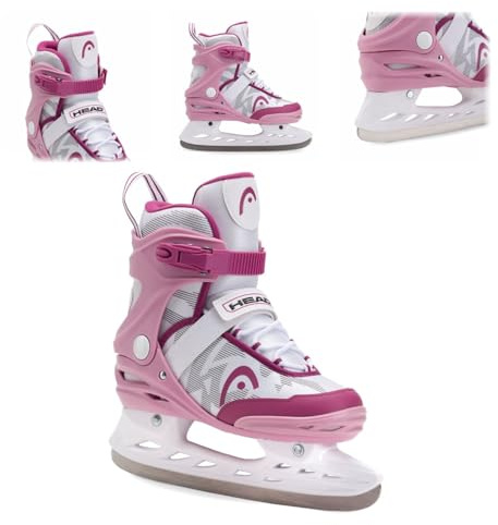 Head Icebreaker Freizeit-Schlittschuhe – für Anfänger und Fortgeschrittene, rostfreie Stahlkufen, Schnallen und Klettverschlüsse (PINK, 36)
