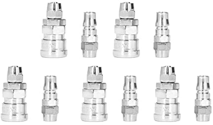 5 set di raccordi pneumatici ad accoppiamento rapido in acciaio inossidabile placcato con accoppiatore pneumatico e kit di tappi (Tubo di bloccaggio 5 * 8 (SP+PP-20))