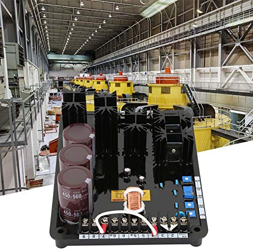 AUNMAS Regolatore di Tensione VR6 AVR per Generatori Monofase o Trifase, Materiali di Alta qualità, Ingresso CA 180-280 V, Stabilizzatore Elettrico Durevole per Alimentazione