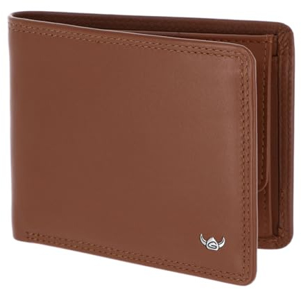 Golden Head Leder Geldbörse Polo RFID Protect Scheintasche 1133 Cognac braun