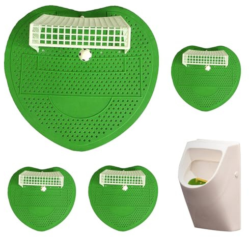 Soccer Goal Urinal Filter - 4-Pack (Universal Fit) Splash Guard | Scented Deodorizer Screen, Professional Restroom Hygiene Insert, Commercial Mat, Bathroom Fragrance Accessory