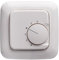 Halmburger Raumthermostat RTR-76rg + Busch Jäger Reflex SI 1-fach Rahmen 2511-214, alpinweiß & Abdeckung Kontaktausführung Öffner für Fußbodenheizung Stellantriebe 230V stromlos geschlossen (NC)