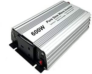 600W Pure Sine Wave inverter 12V to 230V AC with BS socket,DC5V 2 Amp USB output.