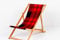 Merino Wool Faltbarer Liegestuhl Sonnenliege Klappbar Gartenliege Rückenlehne Hölzerner Strand Stuhl Möbel Zubehör, Gartenliege aus Holz Relaxliege Strandstuhl (1, Scottish Tartan)