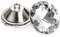 IGNPION 30 mm Diamantschliff klare Kristallglasknöpfe Diamant-DIY Runde Knöpfe mit Schlaufe zum Nähen, Tuften, Sofa, Polsterung, Kopfteil, DIY Handwerk Dekoration, 25 Stück