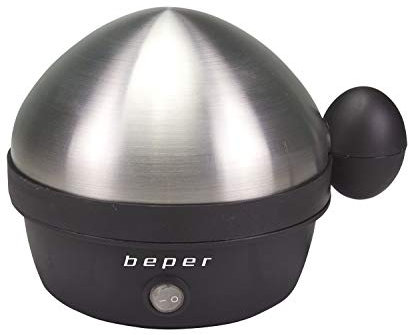 BEPER BC.125 BC.125-Electric Kettle, Soft, Medium or Soda, Cooks up to 7, Measuring Cup Hole Included, Electric Egg Cooker, Plastic