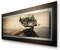Kreative Feder 3D Metallic-Wandbild aus gebürstetem Alu-Verbund | Einsamer Baum | modernes Designer Bild in XXL | 100 x 40 cm