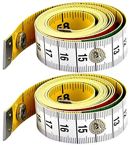 Zoll Zentimeter Maßband Bandmaß 150cm Weiches Massband Schneiderbandmass Umfangmaßband Schneidermaßband Flexibles Maßband Körper 2 Stück Zum Nähen Körperumfang Für Schneider Handwerker Haushalte