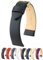 HIRSCH Uhrenarmband aus echtem Leder mit Schnellverschluss und Edelstahl-Schnalle, weich, flexibel und bequem, mehrere Farben und Größen, Toronto, Schnalle in Schwarz / Gold, 17mm - L, Armband