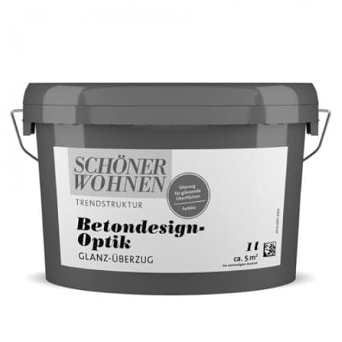 Schöner Wohnen 1 Liter Betondesign-Optik Glanz-Überzug farblos