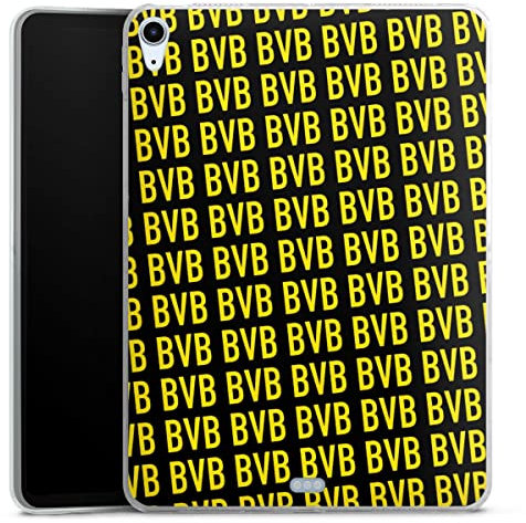 DeinDesign Silikon Hülle kompatibel mit Apple iPad Air 2020 (2020) Case Tablet Hülle Borussia Dortmund BVB Muster