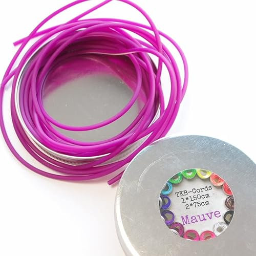The Knitting Barber Original Cords 3pcs (1pcs 150cm/60 + 2pcs 75cm/30) (Mauve)