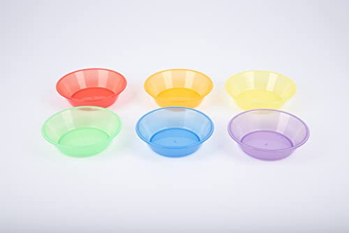 tickit Bols de tri translucides, lot de 6 | Jeu polyvalent pour compter, trier et explorer couleurs, volume, sable et eau.