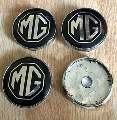 4 Stück Radnabenkappen für MG 60mm, Nabendeckel Radnabenabdeckung Nabenkappen Felgendeckel Radkappen Wheel Hub Caps