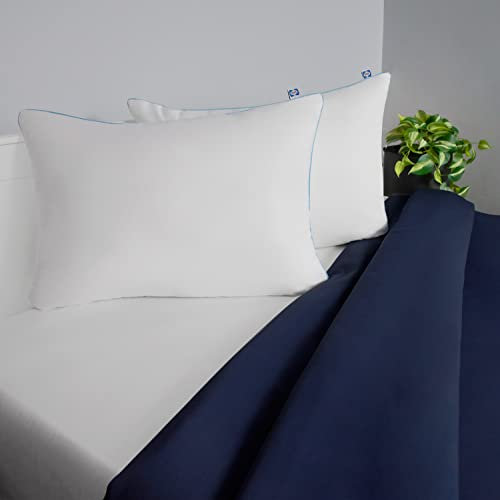 Sealy Slumber Bettkissen, hypoallergenes Kissen, recycelte Füllung, Standard-/Queen-Kissen, 2er-Set