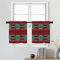 Batmerry Southwestern Navajo Tier Curtains, Ethnic Tribal Aztec Colorful Fabric Window Treatment Short Kitchen Curtain Multilayer Polyester Blackout for Living Room/Bathroom, 2 Pack 26x24 inches