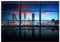 wandmotiv24 Fototapete Stadt Skyline Nacht Ausblick, XS 150 x 105cm - 3 Teile, Wanddeko, Wandbild, Wandtapete, Himmel Haus Fenster M6837