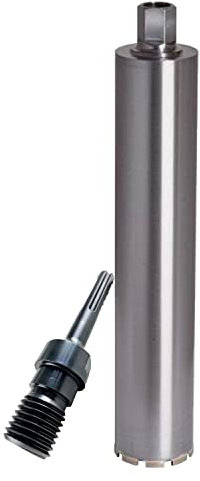 ADT DIAMANTWERKZEUGE | Diamantbohrkrone Economy Line für Beton, Ziegel & Mauerwerk, Kernbohrer mit 9 mm Dach-Segment & 400mm Nutzlänge | Ø 162mm + SDS Max Adapter