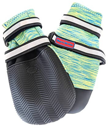 Allwetter-Neopren-Hundeschuhe mit reflektierenden Riemen, in 5 Größen! (Türkis, XXL)