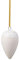 like. by Villeroy & Boch – Winter Glow ornament drops, Christmas decoration in Premium Porcelain, tree decoration