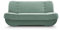 mb-moebel Sofa mit Schlaffunktion und Bettkasten, Kippsofa Schlafsofa Clic-Clack Couch für Wohnzimmer Federkern Sofagarnitur Polstersofa 192x90x87 cm - PAFOS (SORO 34 - Mint)