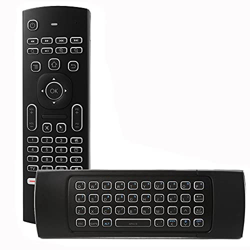 Sostituzione 81 Tasti 2.4G RF Retroilluminato Fly Air Mouse Wireless Tastiera Completa Telecomando per KODI TV BOX PC