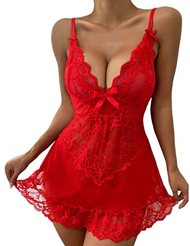 SKFLABOOF Strapsen Dessous Set Micro Bikini Pole Dance Outfit Mini Sexy Extrem Rollenspiel Mikro Unterwäsche Damen Kleid