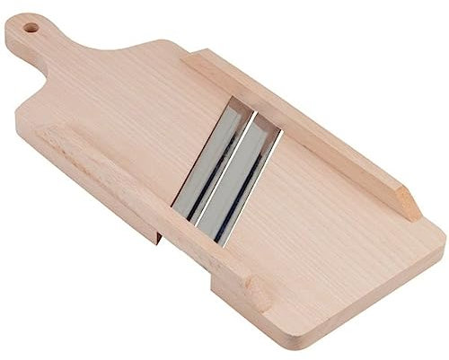 Krauthobel Küchenhobel mit 2 Klingen, Buchenholz 36.5 x 16 x 3.2 cm