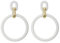 SIXDUTON Neon Creolen für Damen, Acryl Ohrringe Retro 80er 90er Jahre, Übertriebene Creolen für Kostüm Party Halloween, Accessoires Schmuck Zubehör (Weiss)