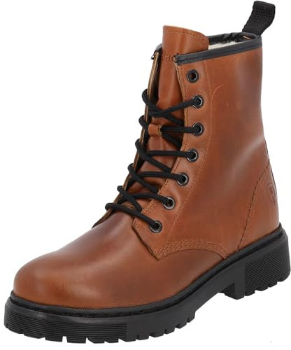 Palado Stiefeletten Damen Montecristo - aus hochwertigem Rindsleder gefertigt - warm mit Wolle gefüttert - handgefertigt in Portugal, ideal für Herbst & Winter Braun UK4,5 - EU37