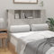 Festnight Bett-Kopfteil mit Ablagen Kopfteil mit Aufbewahrung Betongrau Kopfteil-Regal Bücherregal-Kopfteil Bettkopfteil Kopfteil aus Holz 120 x 18,5 x 104,5 cm