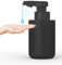 Octonyluck Distributeur Savon Automatique avec Capteur Infrarouge, sans Contact Distributeur de Savon Automatique Rechargeable par USB, Distributeur Savon avec éTiquette éTanche, Noir, 300 ML