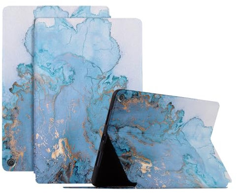 Custodia ultra sottile per tablet Amazon Fire HD 8 / Fire HD 8 Plus (2020) 8 multi-angolo di visualizzazione con supporto in TPU + custodia in pelle PU [serie pittura a olio] - 03