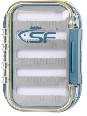 SF Small Waterproof Fly Box Double Sided Floating Fly Fishing Case Storage For Nymph Wet Dry Fly Flies, Slit Foam