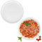 MamboCat 2er Set Bianco Pizzateller XXL I Ø 33,5 cm I für 2 Personen I weiße große Pizzateller aus Porzellan I XXL-Speiseteller, Servierplatte