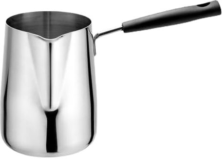 ZLXHDL Pichet lait inox, design compact pour usage quotidien pot à lait polyvalent pour cuisine pour chauffer lait, thé ou café turc à la maison ou au bureau