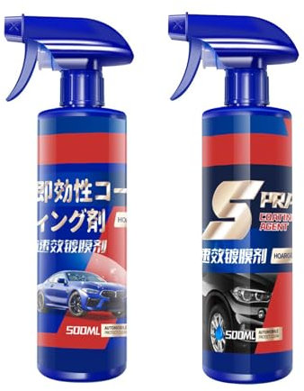 Keramikbeschichtungsspray – 3-in-1-Autoschutzbeschichtung, Autowasch-Keramikspray | 3-in-1-Hochschutz-Schnelllackierspray, Autolack-Schnellwachs-Polierspray für Motorradbedarf