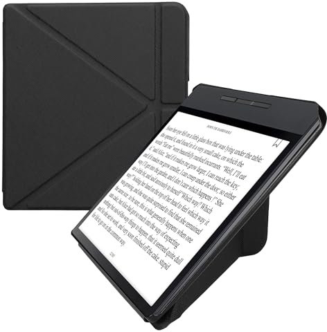 kwmobile Étui Compatible avec Kobo Forma Coque - Étui à Rabat magnétique Tablette eReader Similicuir - Noir