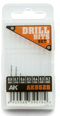 AK Tool AK9528 Drill BITS Set 7pcs (0,2-0,8mm)