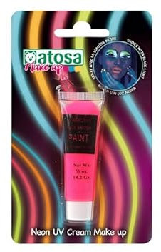 Maquillage à l'eau en tube fluo néon rose