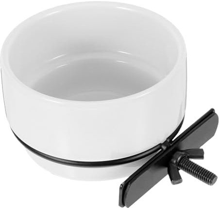 JOINPAYA Detachable Hanging Ceramic Bird Bowl Feeder Versatile Parrot Food and Water Dish for Bird Cages Design for Feeding Stations