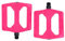F Fityle Pedali per Mountain Bike, Accessori per Bici Pieghevoli, Bici da Strada con riflettori, Pedali Piatti Antiscivolo universali per Bicicletta, Rosa