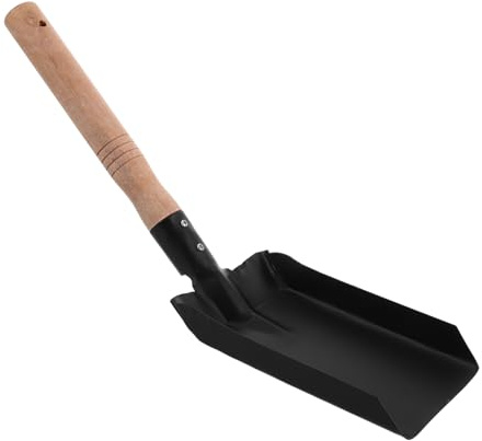 Alipis Pelle à Terre Compacte avec Manche Bois pour Jardinage Pelle à Main Multifonctionnelle et Nettoyage
