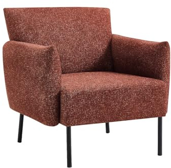 Vente-unique - Sessel mit gerader Rückenlehne 1 Geraldia - Polyester - Terracotta
