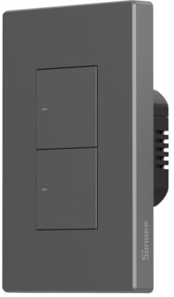 SONOFF M5 Matter - Interruttore intelligente WiFi a 2 vie, interruttore a parete con temporizzazione e controllo vocale, compatibile con Matter, Alexa e Google Home, richiede filo neutro (tipo 120)