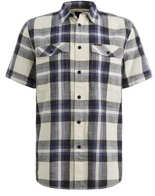PME Legend Short Sleeve Shirt Slub Herringbon - XXL