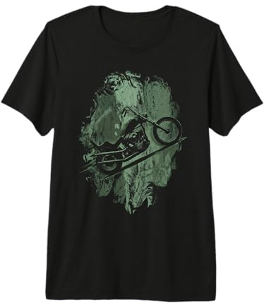 Chopper Motorcycle Grunge | Vintage Classic Retro Biker Premium T-Shirt