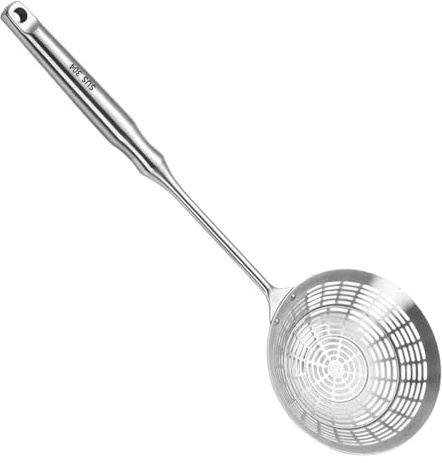 Colino a - Grande Mestolo Forato,Cucchiaio forato da cucina per cottura | per Pasta, Patatine Fritte, Frittura in Olio Vegetale, Cottura, Cucina Domestica e Professionale
