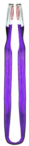 PONSA Hebeband aus Polyester mit PONSAGARD – Abrieb- und Schnittschutz, 2 Tonnen Tragkraft, 6 Meter Länge, violett – Sicheres Heben – EN 1492-1 Zertifiziert